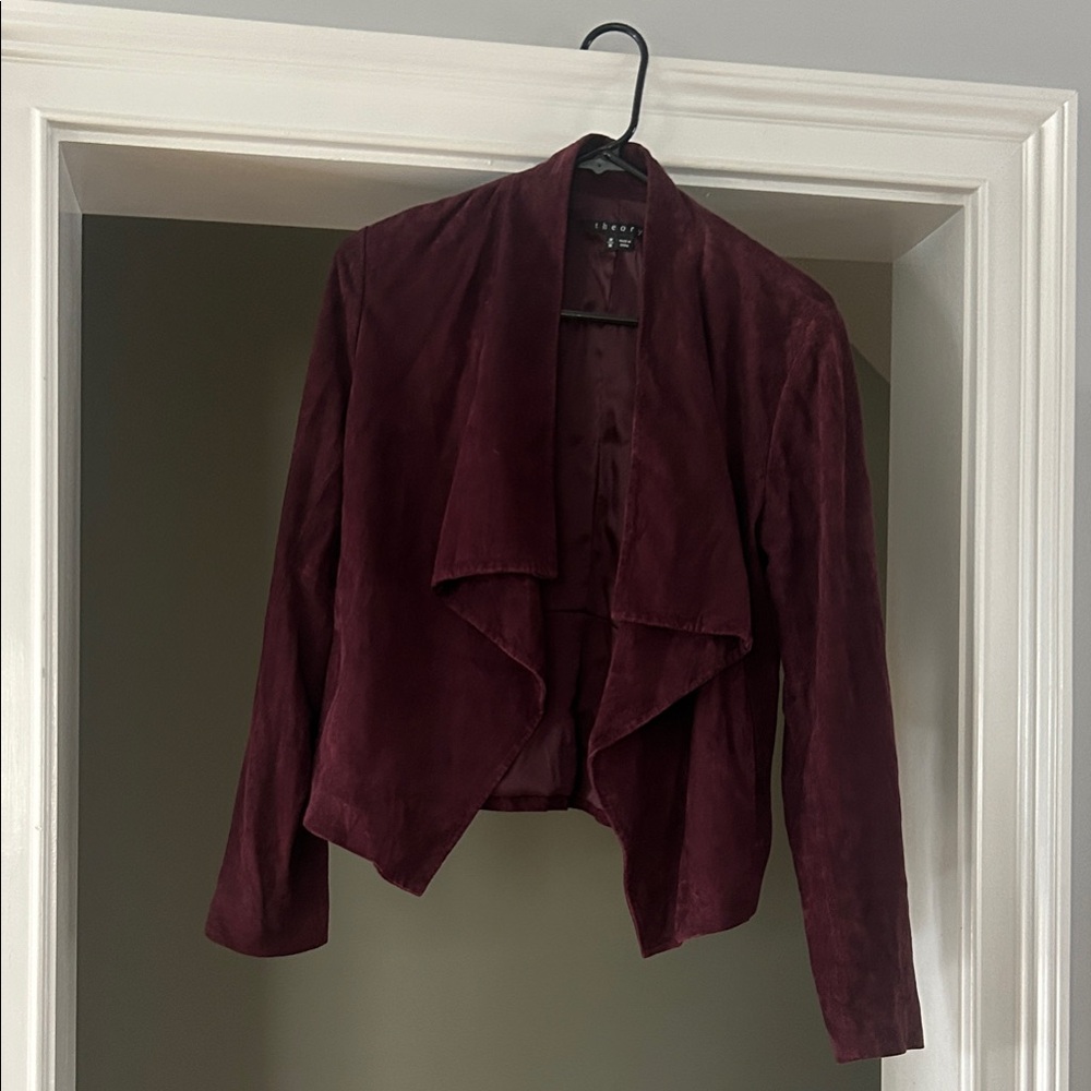 Theory Deep Burgundy Blazer